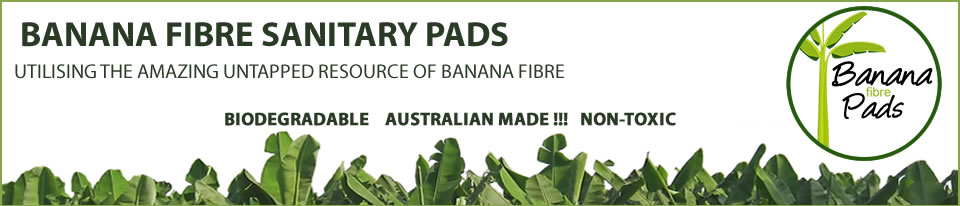Banana Fibre Menstrual Sanitary Pads - Made in Australia