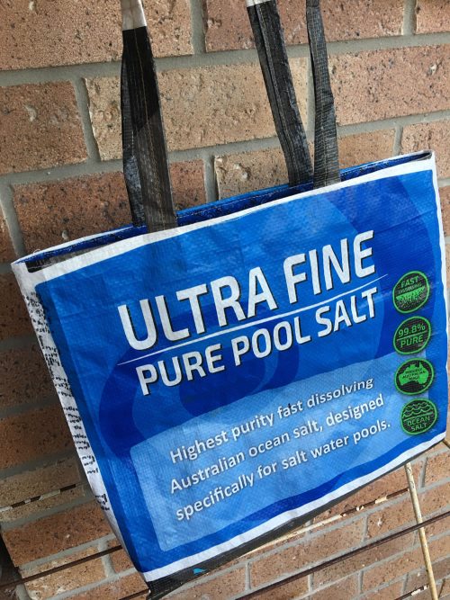 Repurposed Pool Salt Bag
